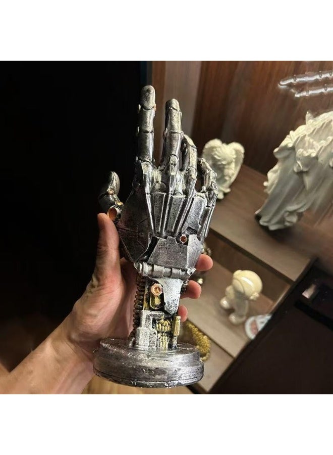 FAYET Cyberpunk Mechanical Hand PS5 Controller Holder, Steampunk Resin Gaming Decor Statue for Desk, Shelf & Gaming Room - Image 5